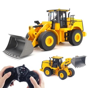 Jucarie Buldozer cu telecomanda, HUINA, control pe cupa, scara 1:16, 2.4 GHz - Img 2