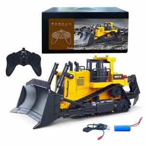 Jucarie Buldozer cu telecomanda, HUINA, control pe cupa, scara 1:16, 2.4GHz - Img 3