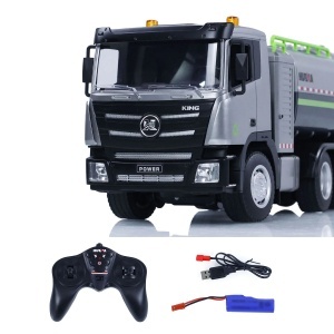 Jucarie Camion cu telecomanda, HUINA, 9 functii, tun de ceata, scara 1:18, 2.4 GHz - Img 5