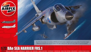 Macheta avion jet Airfix BAe SEA HARRIER FRS.1, scara 1:72, KIT, 112 piese