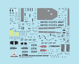 Macheta elicopter Italeri UH-60/MH-60 BLACK HAWK "Night Raid", scara 1:48, KIT - Img 3