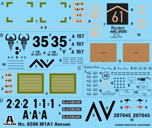 Macheta tanc Italeri M1A1 ABRAMS, scara 1:35, KIT - Img 7