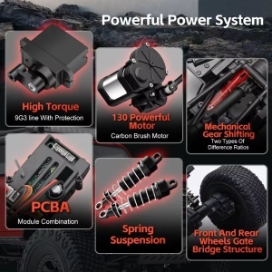 Masina cu radiocomanda FORD BRONCO Crawler, tractiune 4x4, scara 1:18, rosu - Img 7