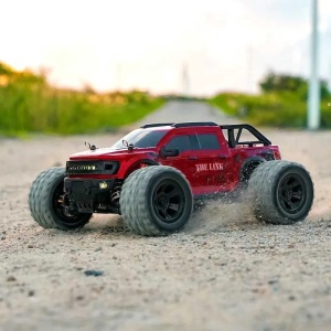 Masina cu radiocomanda THE LINK Monster Truck, tractiune 4x4, viteza 30 Km/h, autonomie 35 min, scara 1:18, rosu - Img 11