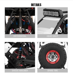 Masina cu radiocomanda WLToys STORM off-road, tractiune 4x4, viteza 40 Km/h, autonomie max. 15 min, scara 1:12, alba - Img 9