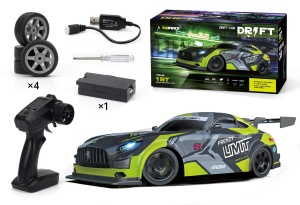 Masina de drift FRENZY LIMIT cu telecomanda, tractiune 4WD, doua seturi de roti, LED-uri fata, spate si dedesupt, scara 1:16 - Img 5
