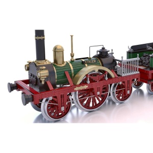 Modellvasúti gőzmozdony OcCre ADLER KIT, 1:24 méretarány (G-45), 434 db - Img 2