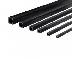 Négyzet alakú, négyzet alakú teakfa, belül kerek 2 x 2 x d1 x 1000 mm
