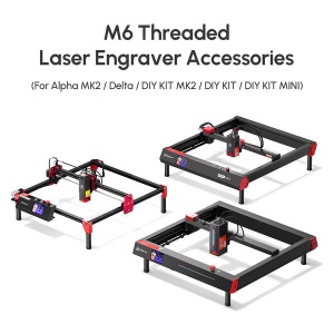 Picioare inaltatoare pentru laser CNC AlgoLaser, 108 mm inaltime, metal, 4 buc, negre - Img 5