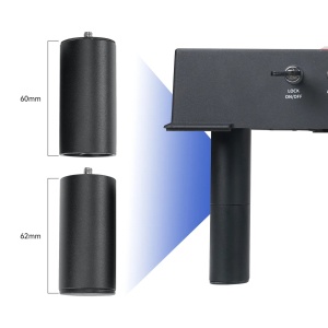 Picioare inaltatoare pentru laser CNC ATOMSTACK, 60 mm inaltime, metal, 8 buc, negre - Img 9