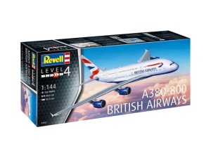 Revell Airbus A380-800 British Airways repülőgép-makett, 1:144 méretarány, készlet - Img 10