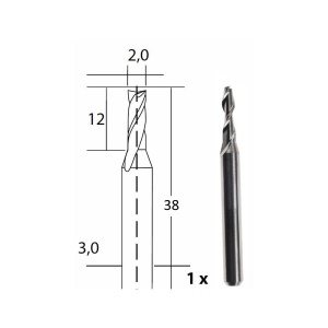 2-féle maró, Proxxon 28759, 2.0x3.0mm, 2.0x3.0mm - Img 2