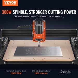 3 tengelyes CNC-router 400x400/ 300W/ GRBL - Img 2