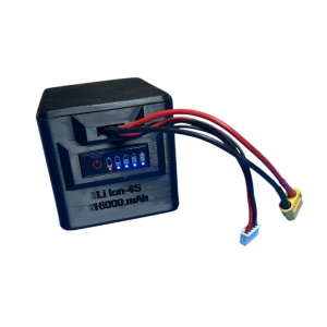 Acumulator Li-Ion 4S 14.8V/ 16000mA pentru barca de nadit, cu indicator de incarcare - Img 1