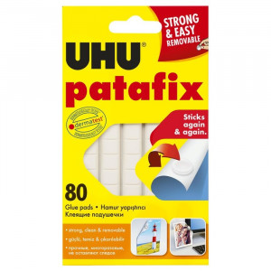 Adeziv tablete UHU Patafix, reutilizabil, 80 tablete - Img 1