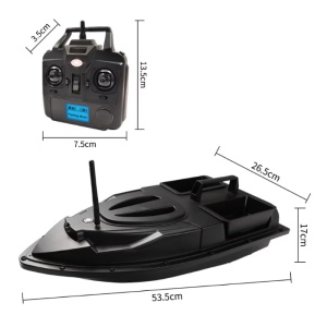 Barca pentru plantat momeala, nadit si momit, 2 cuve, capacitate 1.5kg, raza 500m, baterie 5200mA, cu lumini LED, radiocomanda 2.4GHz si cu cruise-control - Img 10