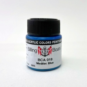 Billing Boats festék makettekhez, Mediterranean Blue, 22 ml, BCA018