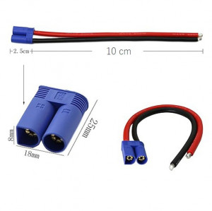 Conector EC5 tata cu cablu siliconic 12AWG - Img 8