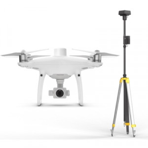 DJI PHANTOM 4 RTK drón a D-DTK 2 mobilállomással kombinálva