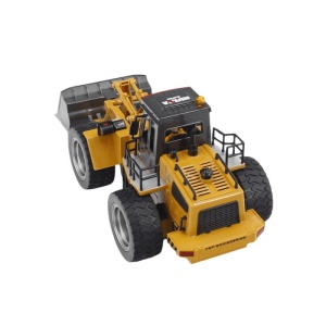Huina játék buldózer távirányítóval, fém fülke és vödör, 9 funkció, 1:18 méretarány, 2.4GHz - Img 5