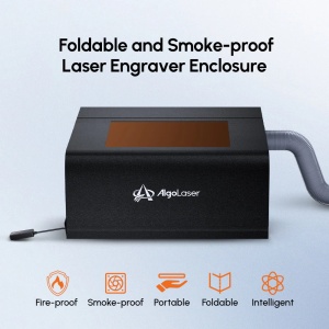 Incinta Ignifuga cu lumina si cooler evacuare fum pentru laser CNC - Img 1