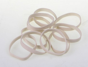 Inele din cauciuc 40 x 5 x 1 mm (10 buc)