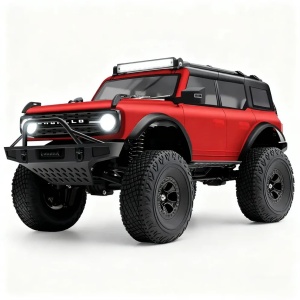 Masina cu radiocomanda FORD BRONCO Crawler, tractiune 4x4, scara 1:18, rosu