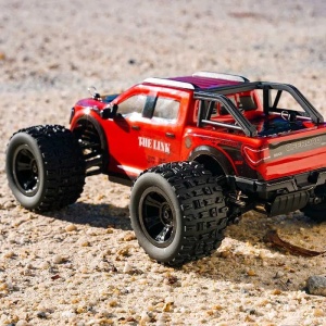 Masina cu radiocomanda THE LINK Monster Truck, tractiune 4x4, viteza 30 Km/h, autonomie 35 min, scara 1:18, rosu - Img 8