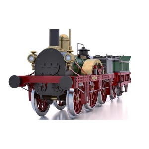 Modellvasúti gőzmozdony OcCre ADLER KIT, 1:24 méretarány (G-45), 434 db - Img 3