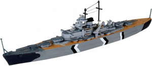 Navomodel macheta Revell BISMARCK Kit 1:1200, set cu adeziv si vopsele (200 mm) - Img 2