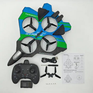 PIONEER FALCON quadcopter repülőgép, teljesen felszerelt, videokamera, elektronikus stabilizátor, 360 fokos forgás és LED fények, 2.4GHz (250 mm) - Img 5