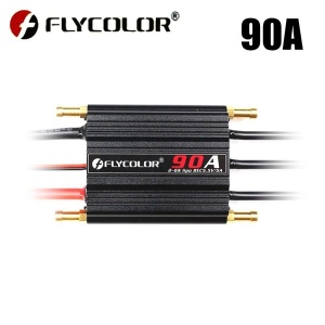 Regulator Brushless ESC FlyColor 90A, 2-6S, UBEC integrat, racire cu apa, pentru navomodele