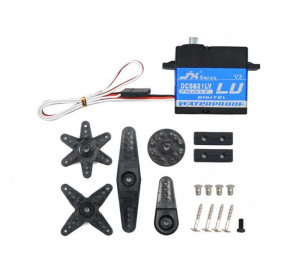 Servo STD JX Servo DC5821LV, cuplu 20 kg-cm, viteza 0.16s, Digital, cu mecanisme metalice si rulmenti, protejat la apa, recomandat pentru cuve navomodel plantat - Img 9