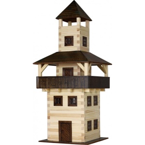Set constructie arhitectura Turn, 276 piese din lemn, Walachia - Img 1