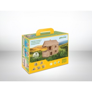 Set constructie arhitectura Vario Massive Mini, 91 piese mari din lemn, Walachia - Img 3