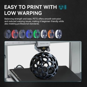 SunLu PETG filament átlátszó kék, 1.75mm, 1kg, 3D nyomtatóhoz - Img 4
