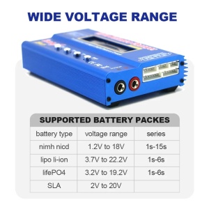 Univerzális töltő IMAX B6 12 V-on, teljesítmény 80W, 72W-os tápegységgel, 220V-on, LiPo/ LiIon/ LiFe/ NiCd/ NiMH/ LiPo/ LiIon/ NiFe/ NiMH/ ólom akkumulátorokhoz - Img 7