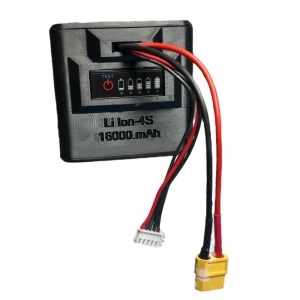 Acumulator Li-Ion 4S 14.8V/ 16000mA pentru barca de nadit, cu indicator de incarcare - Img 2