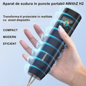 Aparat de sudura in puncte puternica, portabil, cu 2 pini, 2 moduri, automat si manual, ecran LCD color 1.5", 90-99 trepte de putere, monitorizare temperatura, acumulator reincarcabil integra, cu banda de nichel inclusa, pentru lipit acumulatori - Img 12