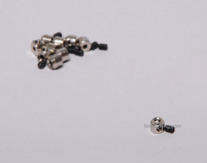 D2,1 mm-es sárgaréz gallér menetes szárral (4 db)