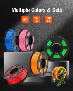 Filament SunLu ABS negru, 1.75mm, 1kg, pentru imprimanta 3D - Img 8