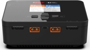 ISDT K1 Dual univerzális intelligens akkumulátortöltő, teljesítmény: 100 W (váltakozó áram)/250 W (egyenáram) x 2, LiPo/Li-Ion/LiFe/NiCd/NiMH/Pb, maximális áramerősség: 10 A - Img 2