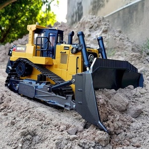 Jucarie Buldozer cu telecomanda, HUINA, control pe cupa, scara 1:16, 2.4GHz - Img 9