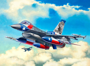 Macketa avion Lockheed Martin F-16C Fighting Falcon, scara 1:144, KIT - Img 3