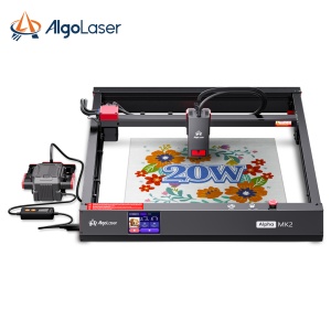 Masina CNC de gravat si taiat cu laser ALGOLASER ALPHA MK2, putere dioda laser 20W, 400x410 mm, adancime taiere max. 30mm si gravare pe lemn, MDF, plastic, inox, sticla, piatra, hartie, ceramica, piele, textile - Img 9