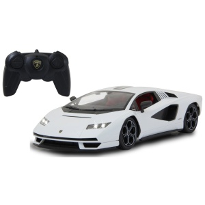 Masina cu radiocomanda Jamara LAMBORGHINI Countach LPI 800-4, macheta scara 1:16, alba, faruri LED, 2.4GHz - Img 1