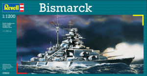 Navomodel macheta Revell BISMARCK Kit 1:1200, set cu adeziv si vopsele (200 mm) - Img 3