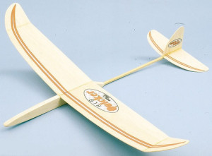 Repülőgép modell szabadrepülésű vitorlázó repülőgép QUICKER HLG KIT (600 mm) - Img 1