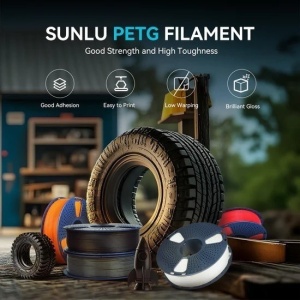 SunLu PETG filament átlátszó kék, 1.75mm, 1kg, 3D nyomtatóhoz - Img 5