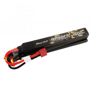 Acumulator AIRSOFT LiPo GENS ACE 11.1 V/ 1500 mA/ 25C DEANS, format din trei batoane - Img 2